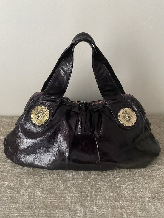 Gucci Handbags - GUCCI Patent Leather Shoulder Bag Large Tote